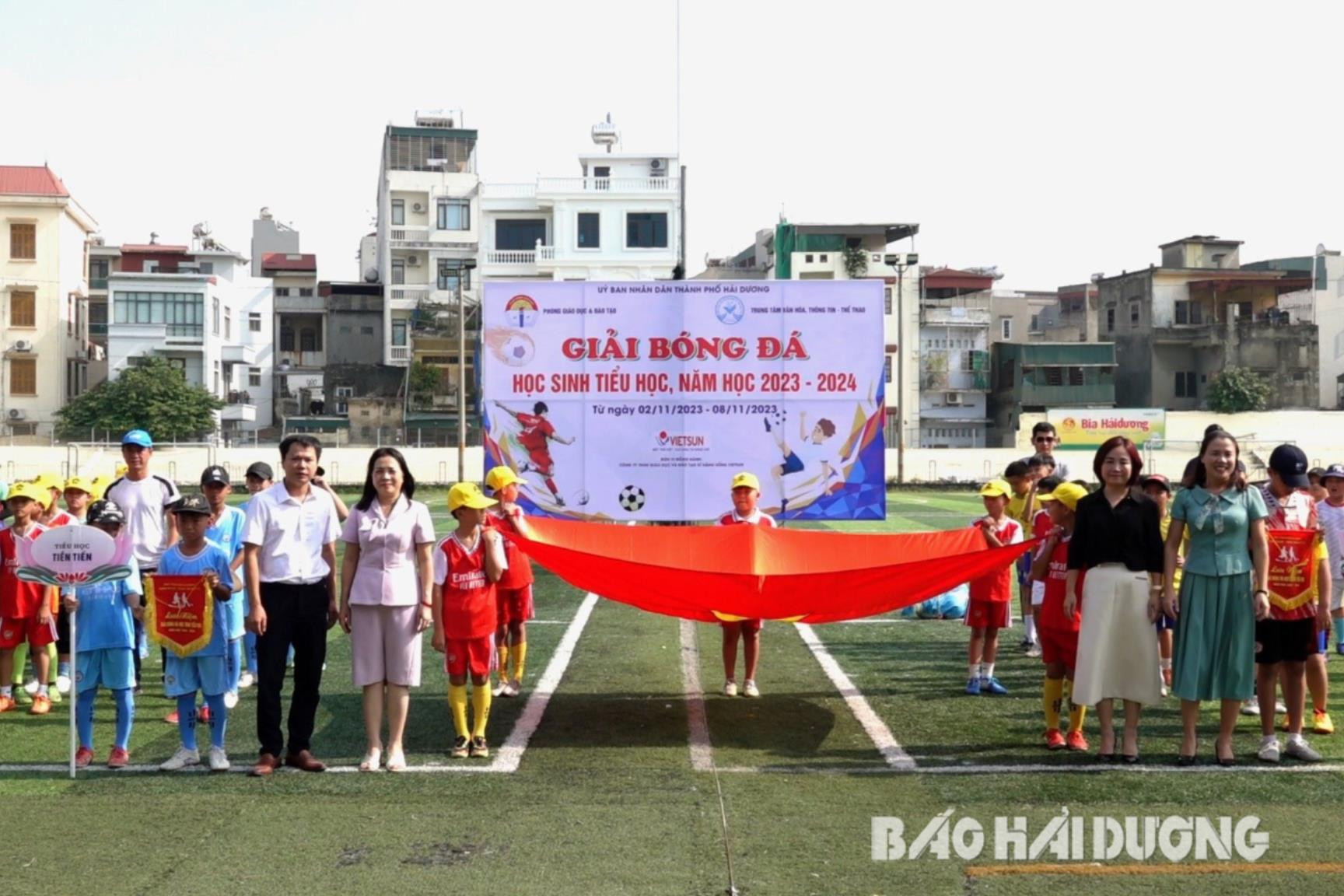 Thành phố Hải Dương tổ chức Giải bóng đá học sinh tiểu học